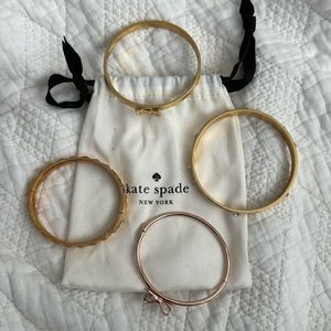4 Kate Spade bangles
